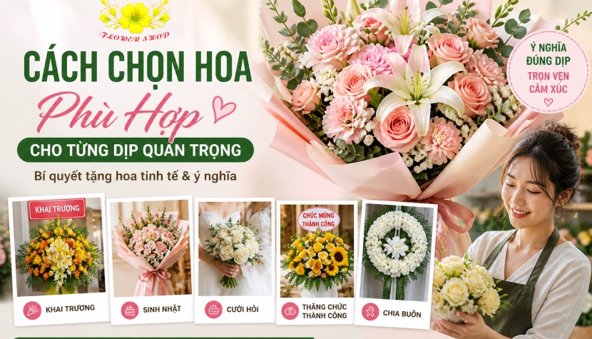 Cách Chọn Hoa Phù Hợp Cho Từng Dịp Quan Trọng